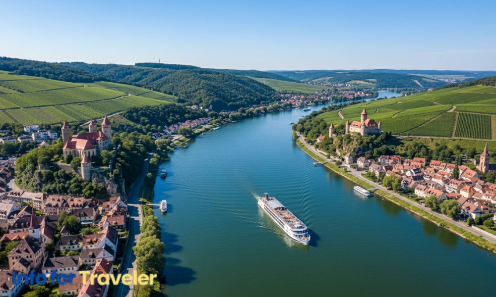 Danube River cruise itinerary map